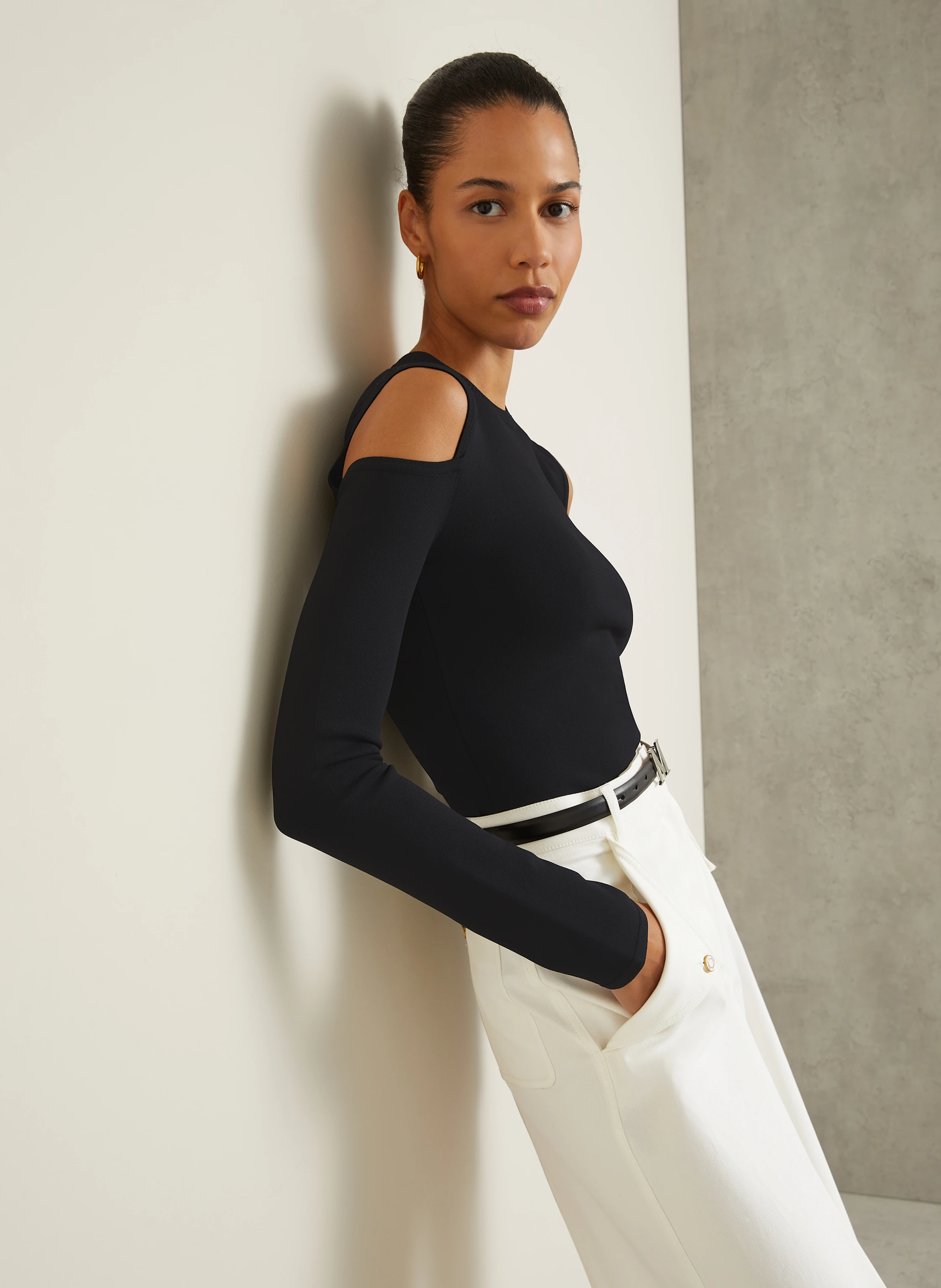 Max Mara Cold-Shoulder-Pullover VIK