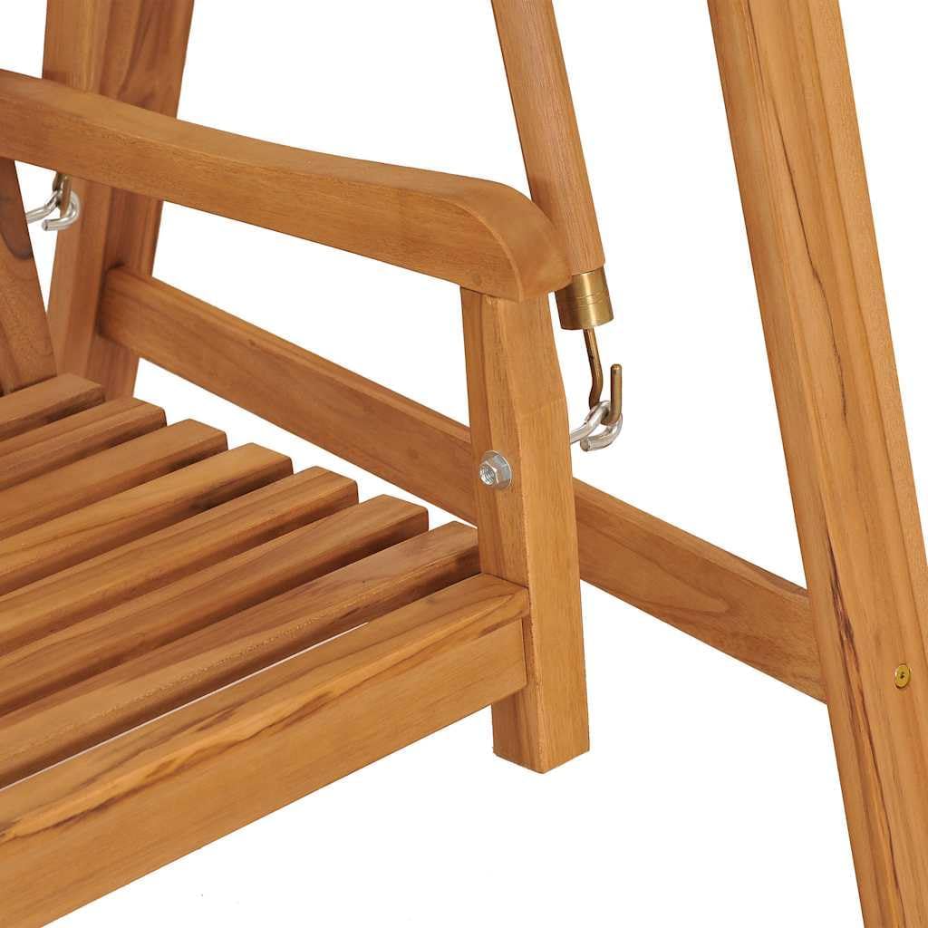 vidaXL Teak Massiv Hollywoodschaukel Gartenschaukel Schaukelbank Hängeschaukel Schaukel Bank Gartenbank Gartenmöbel Hängebank 174cm