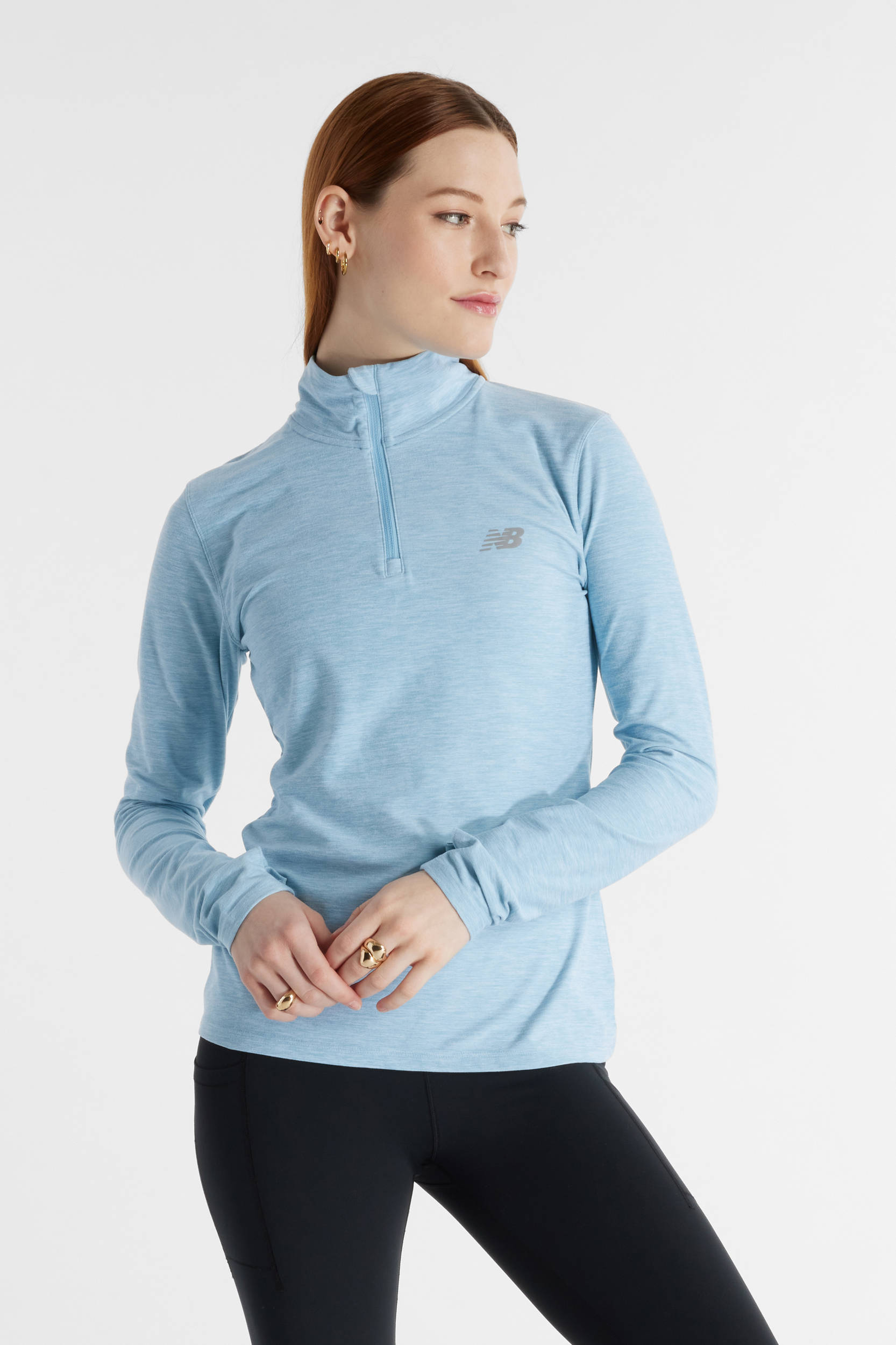 New Balance hardloopsweater lichtblauw