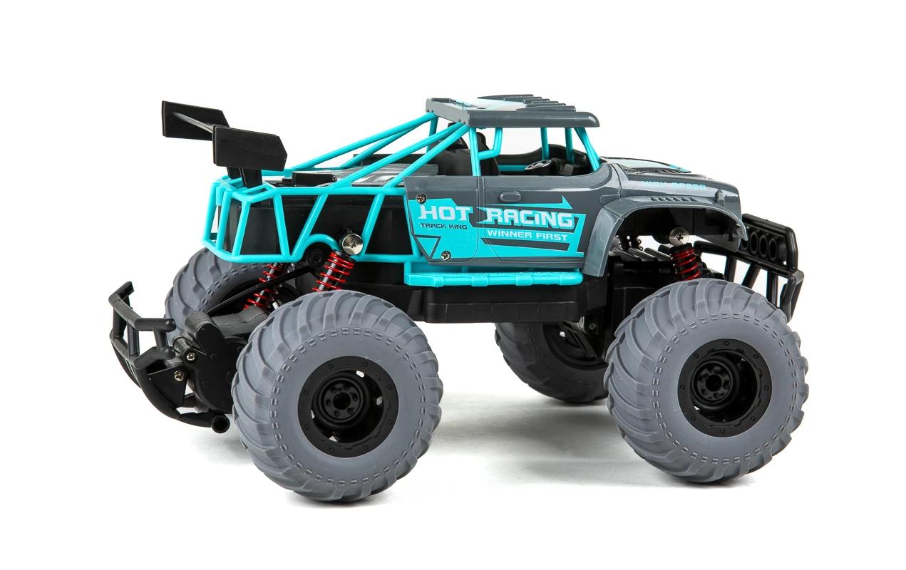 Monster Truck Hot Racing Blau, 1:14Akku-Betriebenes RC Off-Road Auto für Kinder ab 6 Jahren