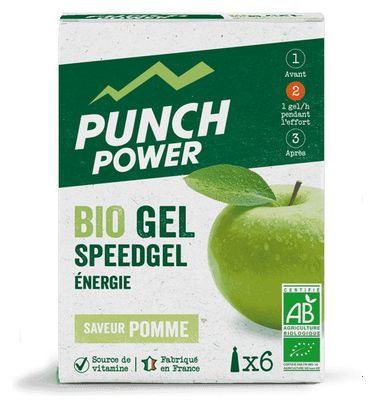 Punch Power Bio Gel SPEEDGEL - Pomme - Lot de 6