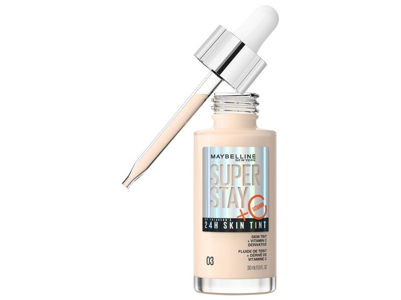 Maybelline Foundation Superstay 24H Glow 03 True Ivory Leichtes Make-up für 24 Stunden lang strahlende Haut, ohne zu beschweren
