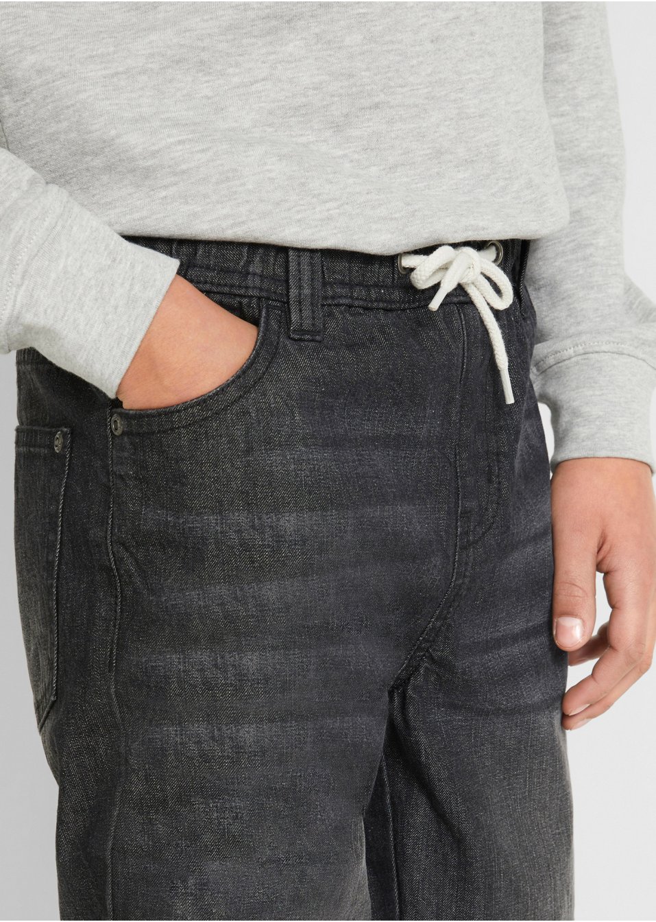 Lot de 2 pantalons garçon avec taille extensible