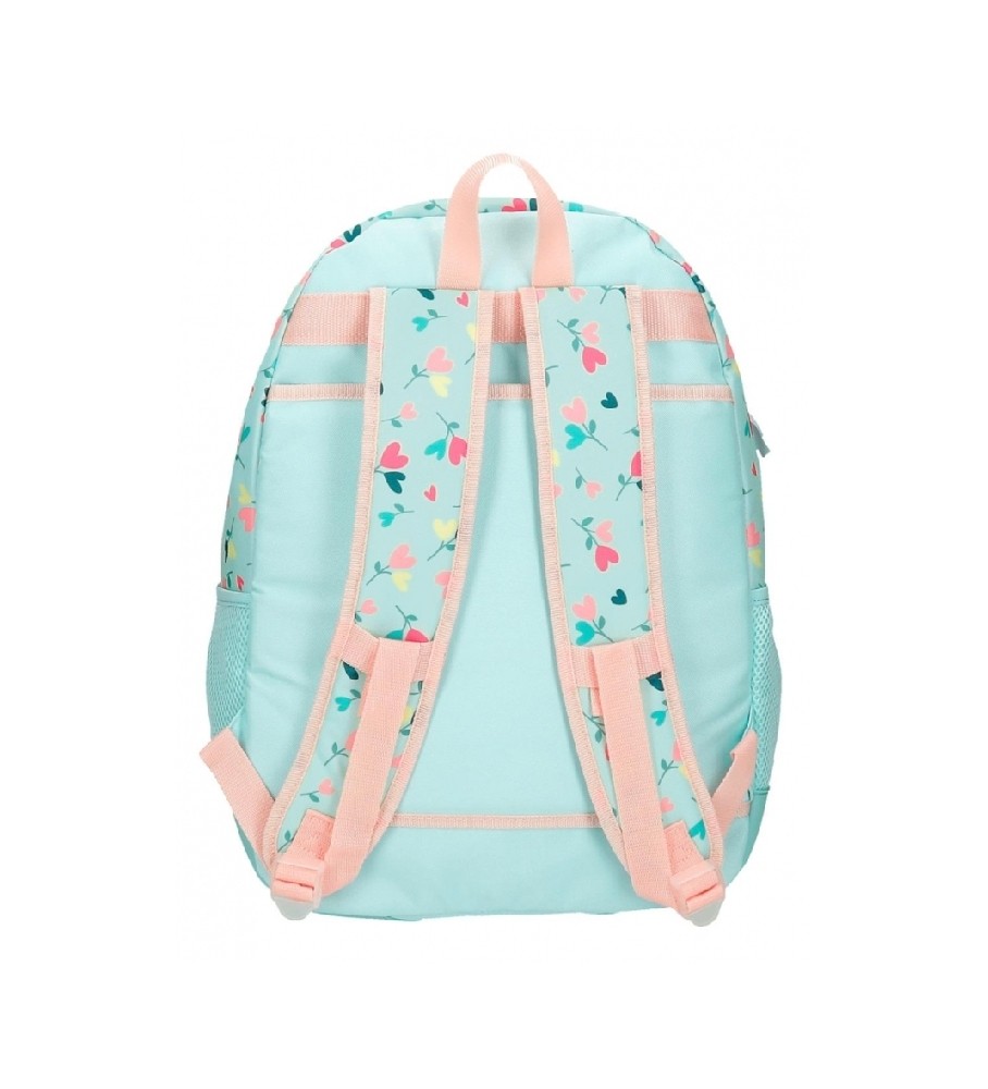 Roll Road Mochila Escolar Roll Road Queen of hearts Dos Compartimentos turquesa, rosa