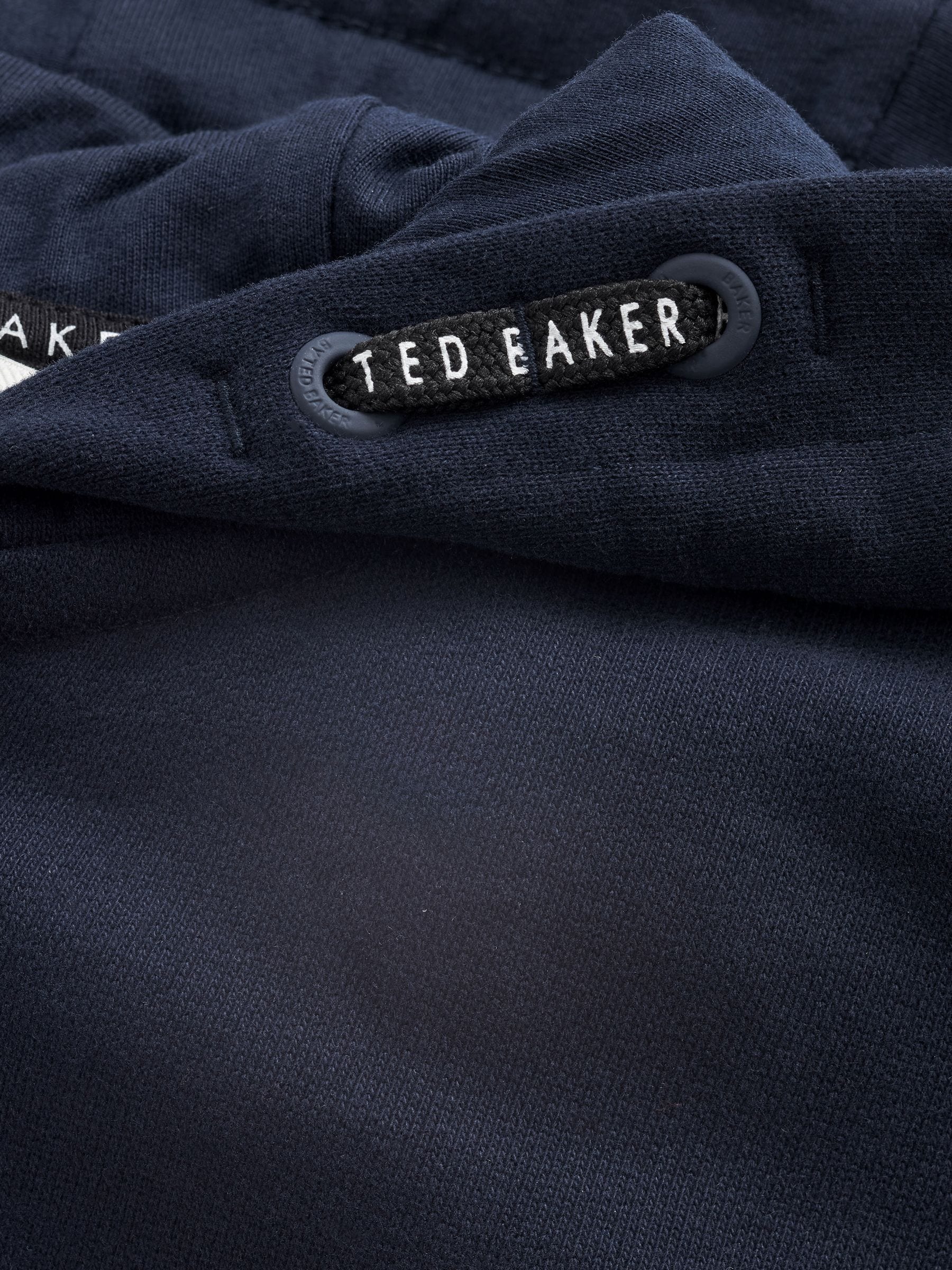 Marineblauw - Baker by Ted Baker set van 100% katoenen hoodie met doorlopende ritssluiting en joggingbroek