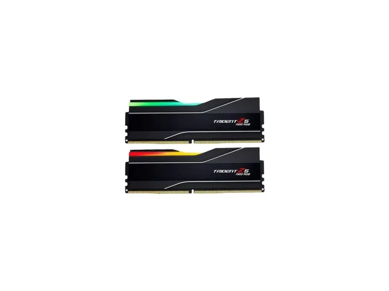 G.Skill Trident Z5 Neo RGB - DDR5 - sæt - 64 GB: 2 x 32 GB - DIMM 288-PIN - 6000 MT/s / PC5-48000 - CL30 - 1.4 V - ikke bufferet - ikke-ECC - mat sort