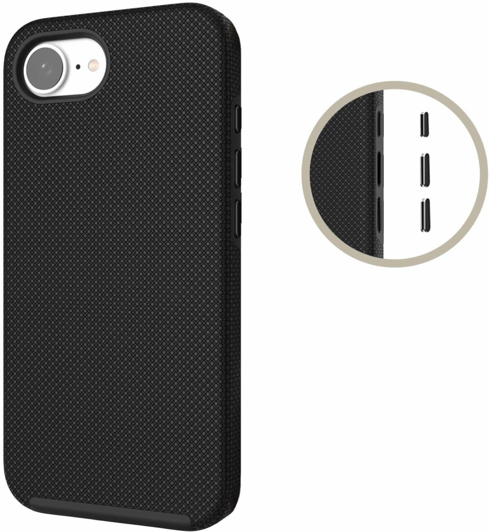 iPhone 16e MagSafe Hybrid 2in1 Outdoor Hülle Hardcase Hülle Pankow Solid (11110) - Schwarz