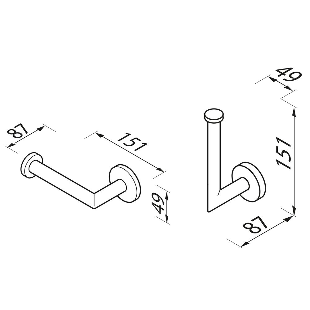 Geesa Nemox toiletrolhouder koper