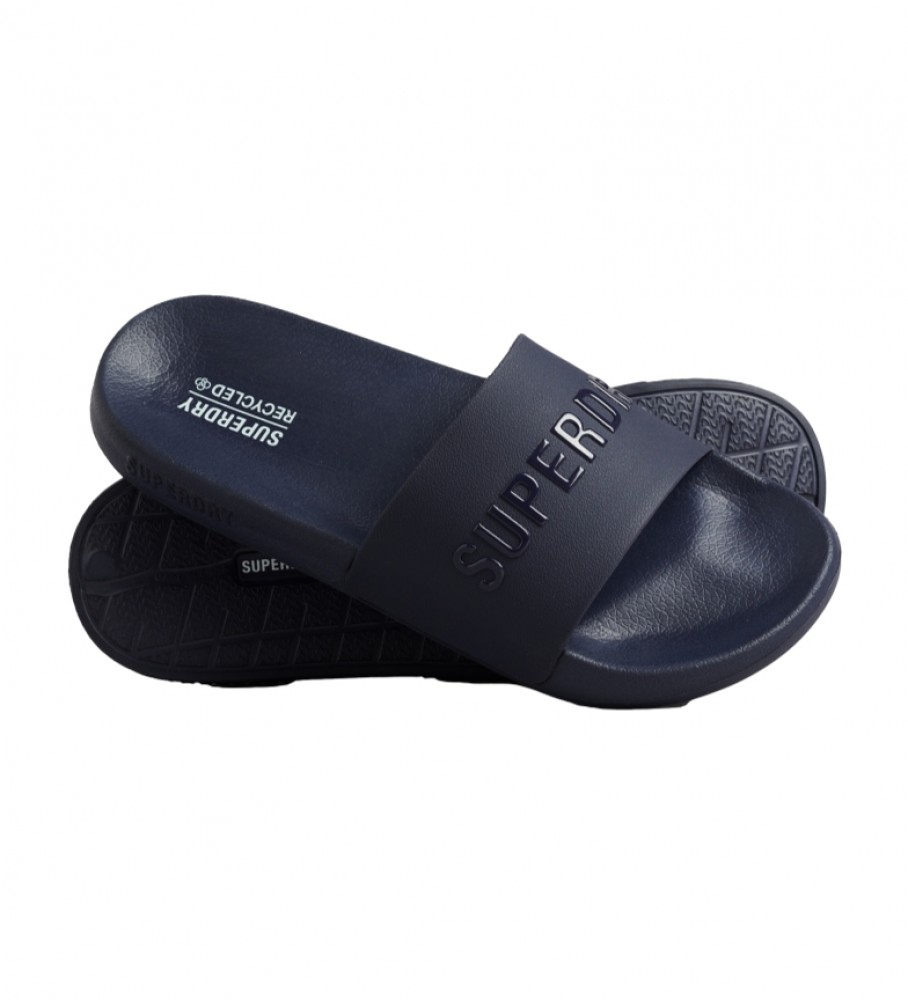 Chinelo de piscina Superdry Code Navy Logo