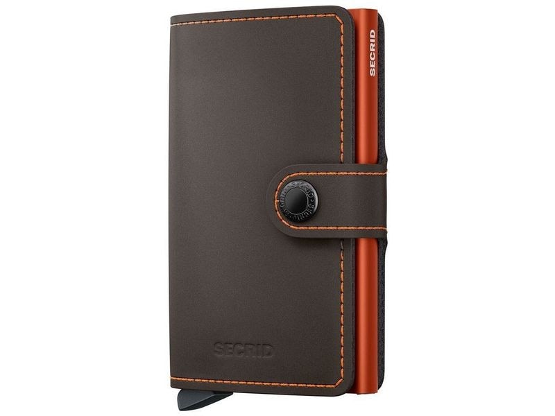 SECRID Portemonnaie Miniwallet Matte Truffle Orange Noten- und Karten-Portemonnaie mit RFID-Schutz