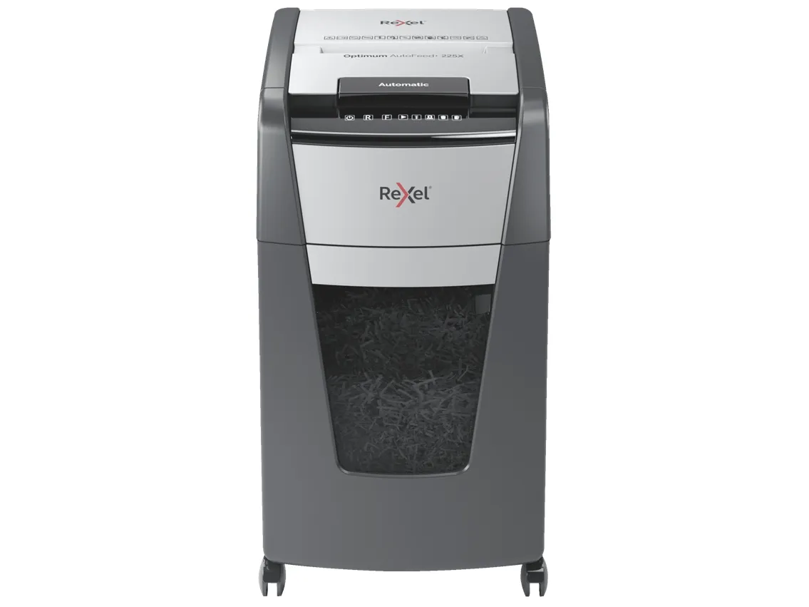 Makulator Rexel Optimum AutoFeed  225X krydsmakulering 4x25 mm (P-4)