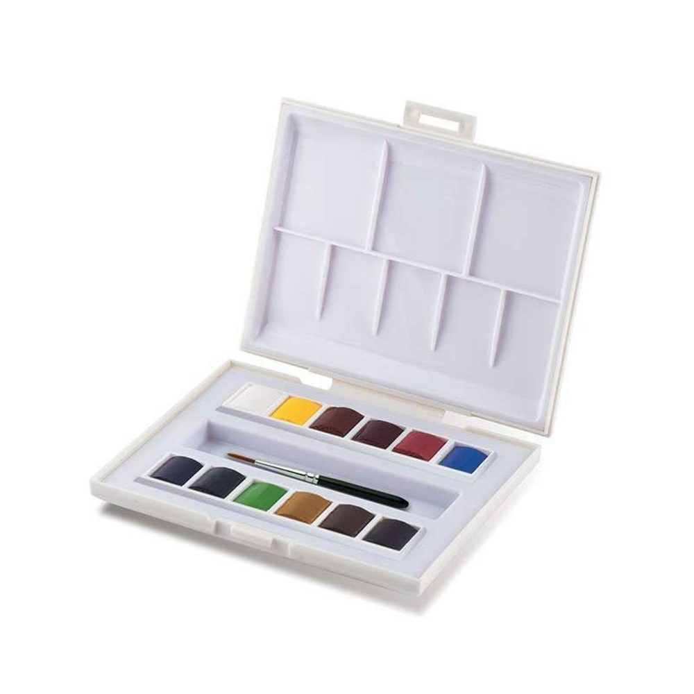 Boite voyage - la petite aquarelle - 12 demi-godets