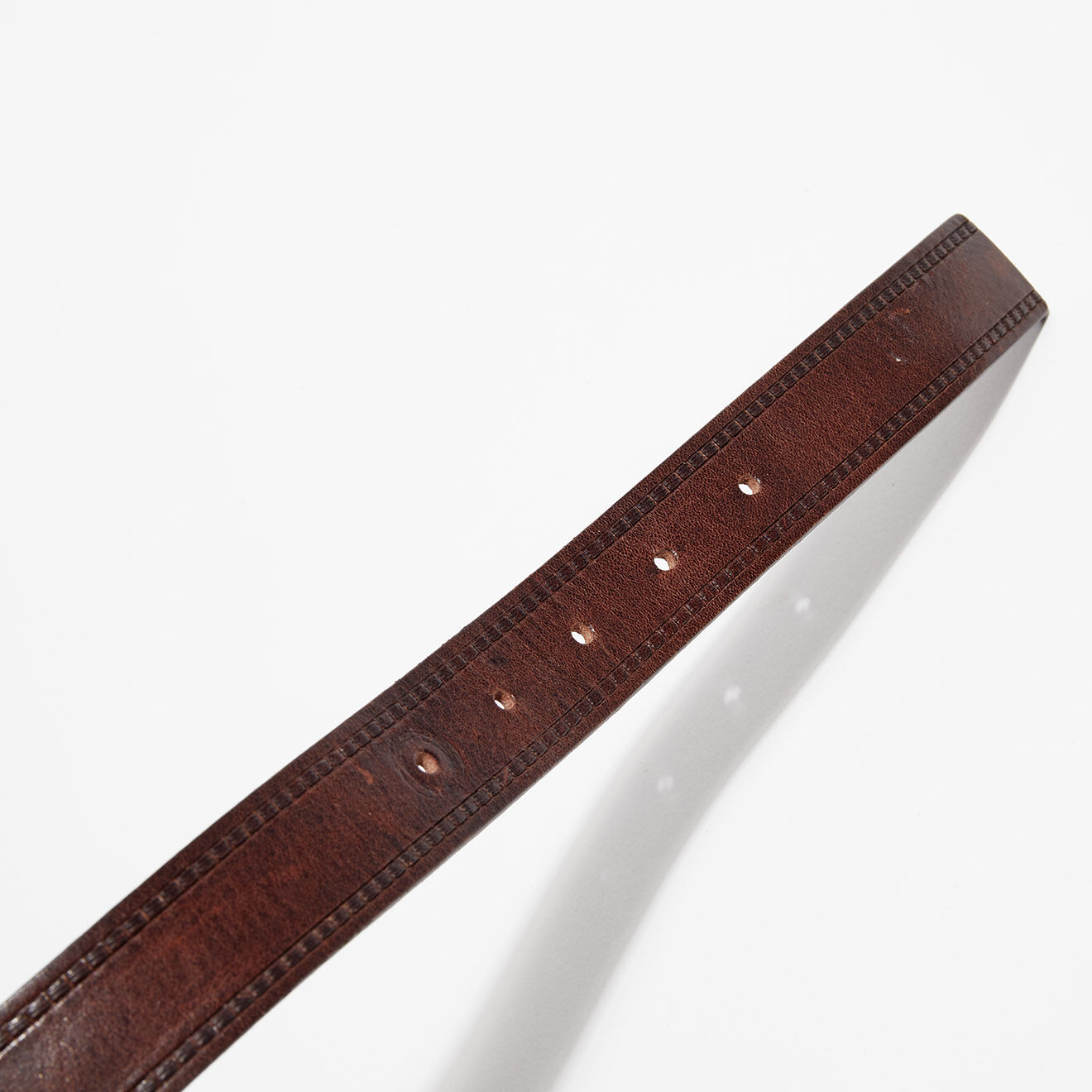 Replay Ceinture en Cuir Tapered Big marron