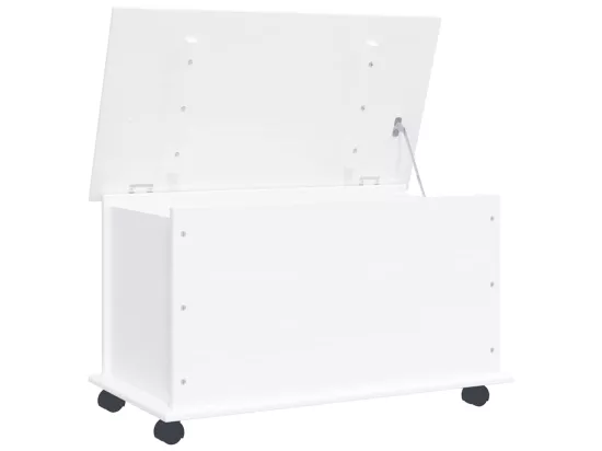 Coffre de rangement et roulettes ALTA blanc 73x39,5x43 cm