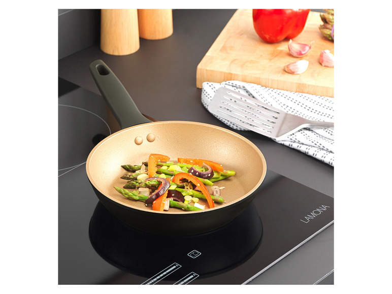 Aluminium braadpan Opulence collectie zwart/goud