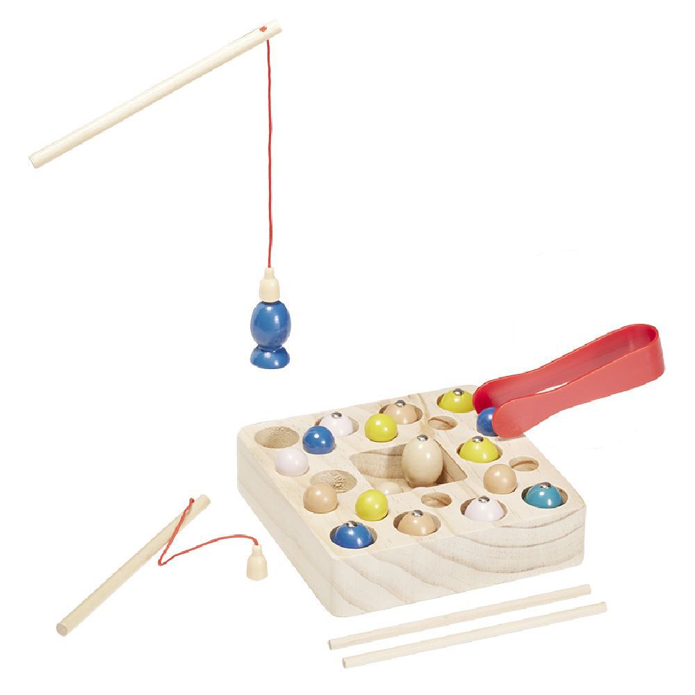 Jeu de pêche magnétique en bois