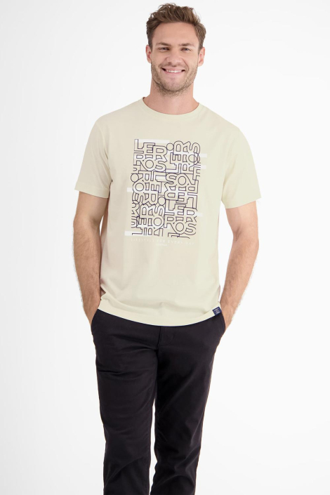 Lerros beige heren t-shirt