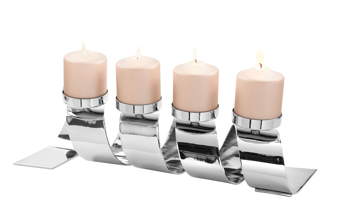 Fink Kerzenhalter TWISTER 4-flg vernickelt