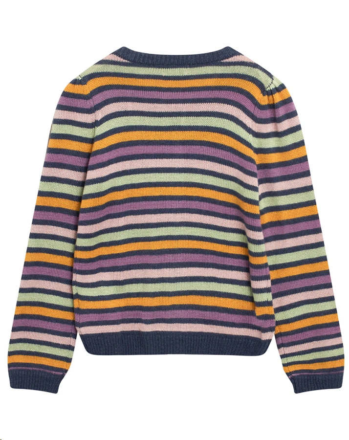 Strickjacke MINI FULL STRIPED mit Wolle in art multicolour