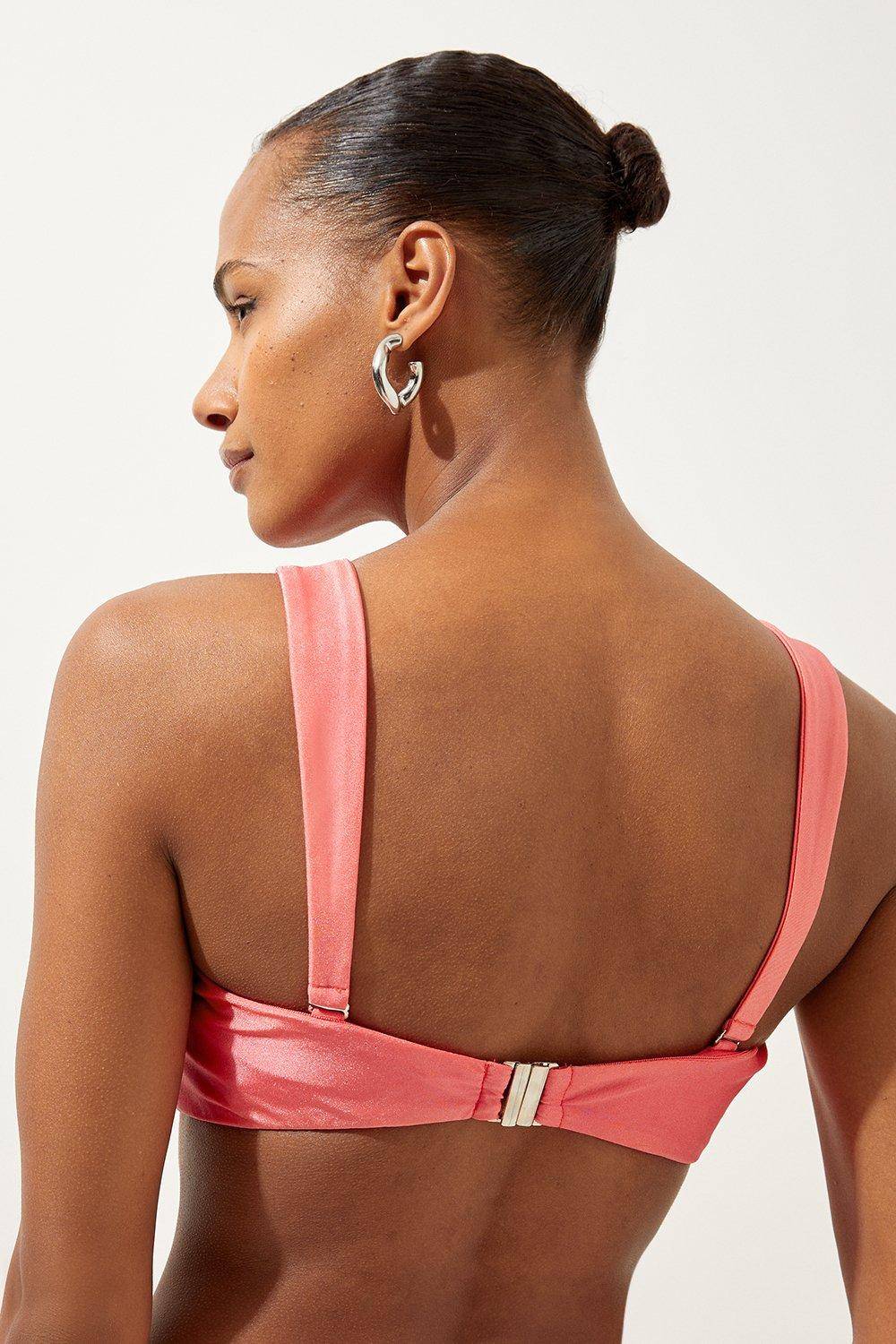 KarenMillen Top bikini bandeau avec détail de rosette