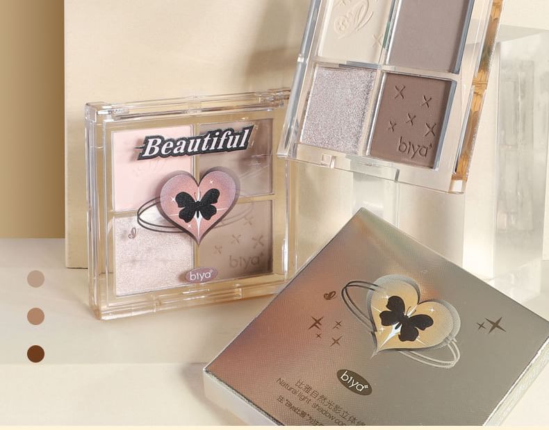 biya - Natural Shaping 3D Highlight & Contouring Palette - 2 Types