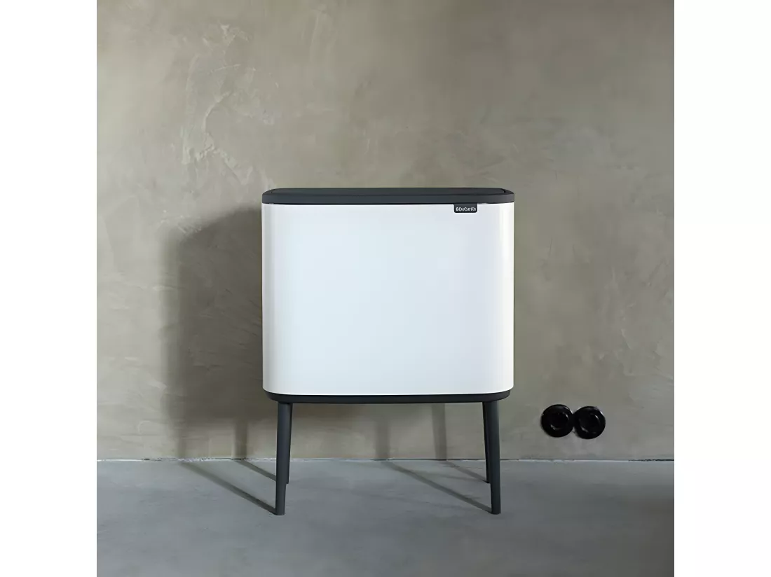 Touch Bin sur pieds 36 l blanc Code R