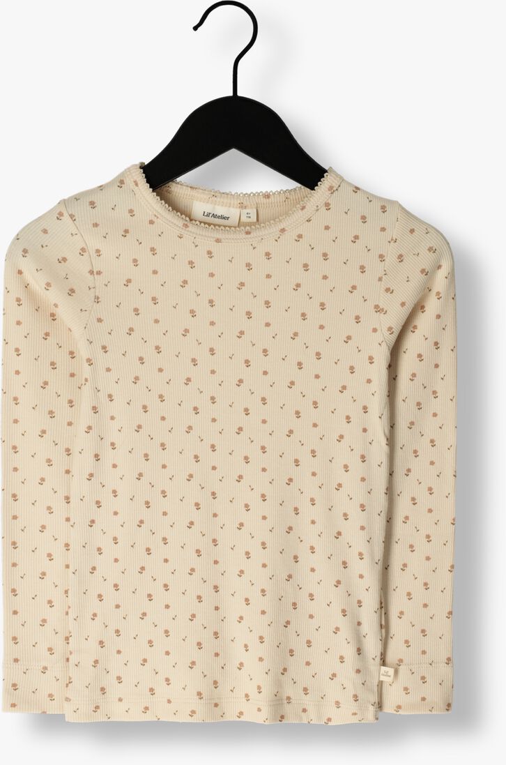 LIL\\' ATELIER beige lil' atelier  nmfgago ls slim top decem