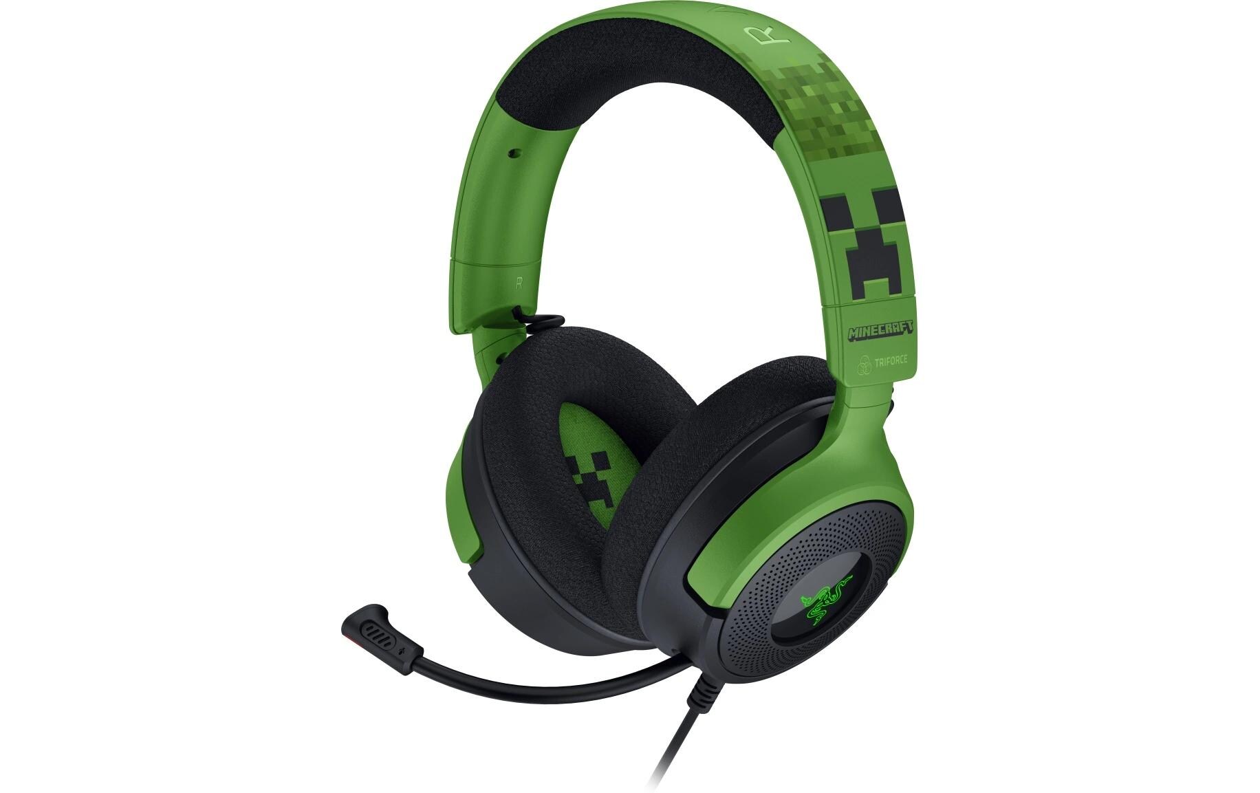 Headset Kraken V4 Minecraft Edition GrünUltimatives Gaming-Headset im pixeligen Look