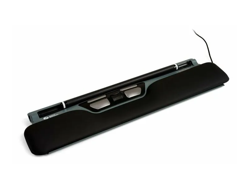 Bakker Elkhuizen ErgoSlider Plus - Central pegeenhed - ergonomisk - universel - højre- og venstrehåndet - laser - 5 knapper - kablet - USB - sort, mørkegrå, gul