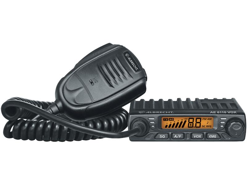 Albrecht CB Funkgerät AE 6110 VOX mit Zigarettenanzünder-St Mini-CB Funk mit VOX Freisprechfunktion