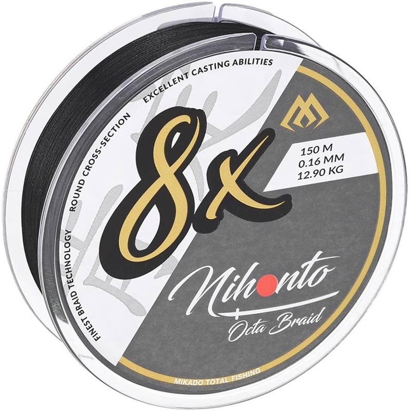 Tresse Mikado Nihonto Octa Braid - Black - 150M