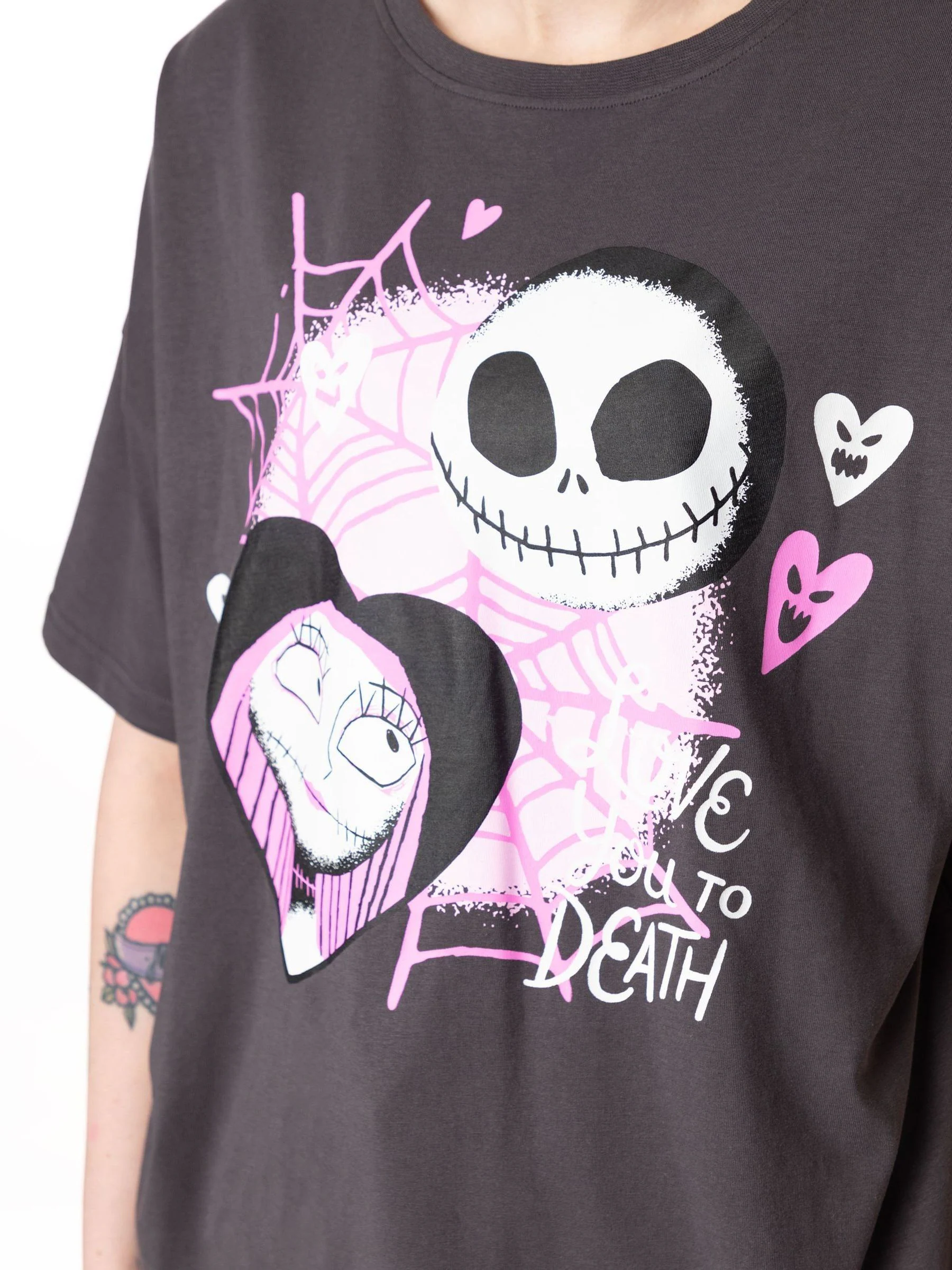 Roze - Vanilla Underground Nightmare Before Christmas pyjamaset voor volwassenen