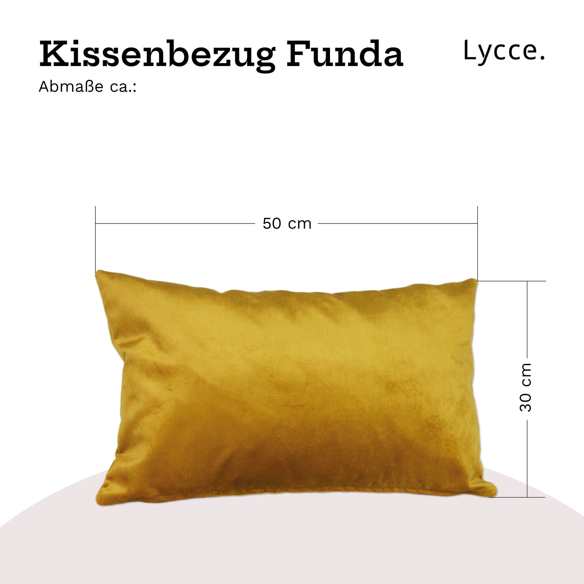 Lycce Kissenbezüge FUNDA 50x30 Retro Samt Kissenhülle Dekokissen-bezug