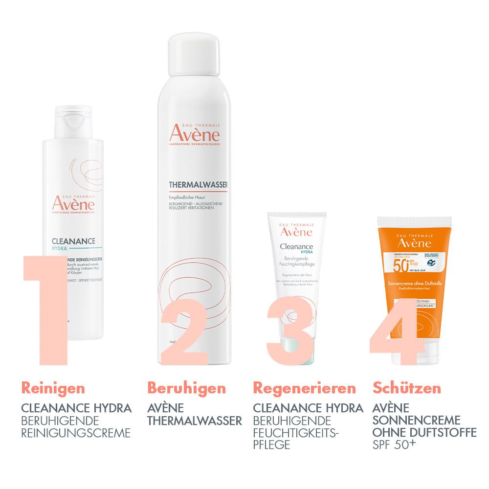 Avène Cleanance HYDRA Beruhigende Reinigungscreme - bei Akne
