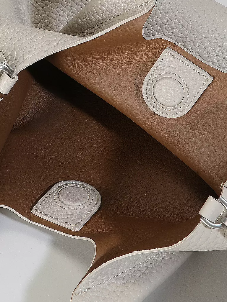 GIANNI CHIARINI Ledertasche - Hobo Bag DUA  hellgrau