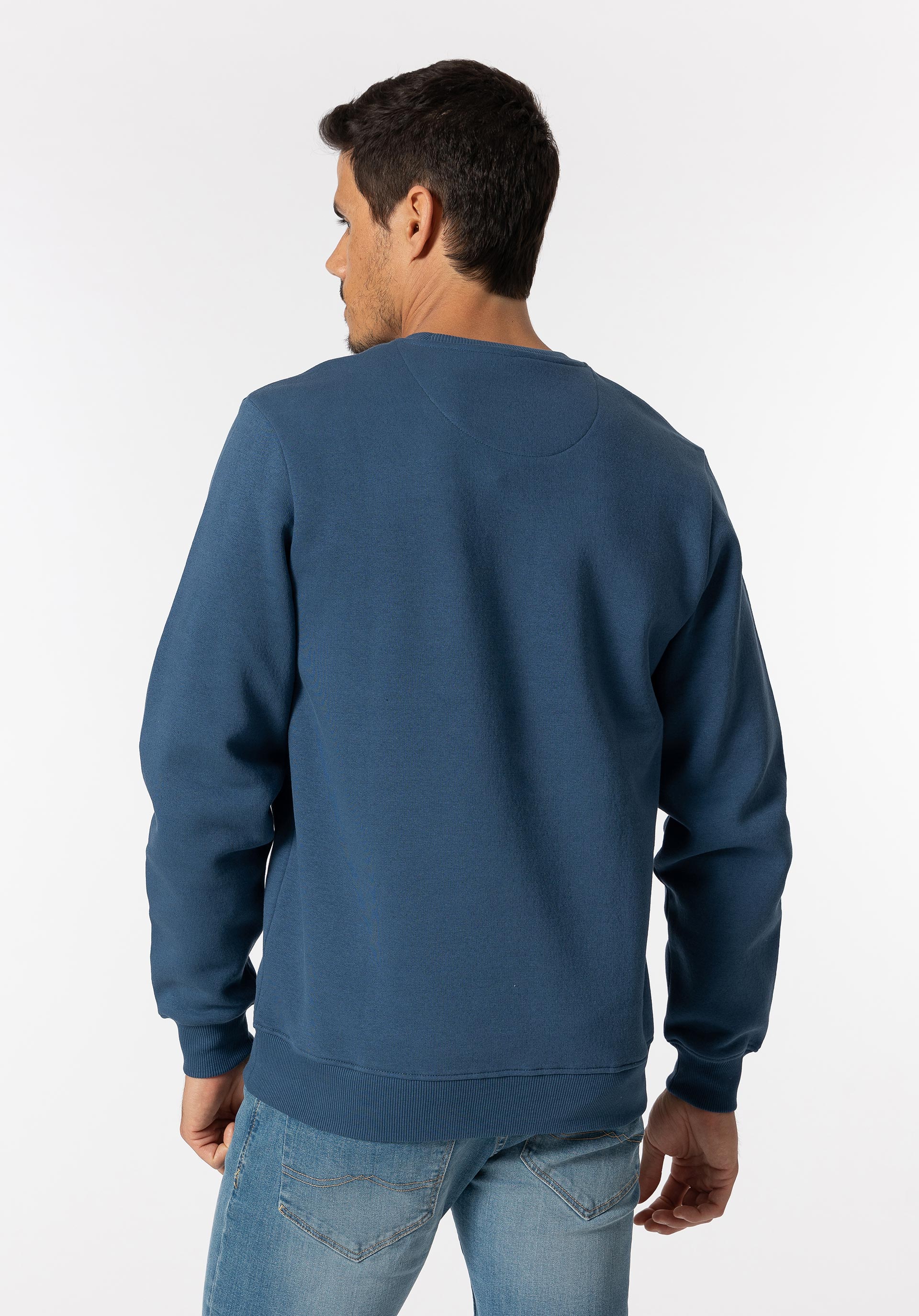 Sweatshirt com Texto Bordado
