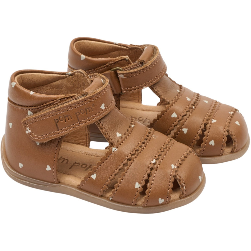 Køb Pom Pom Picante Heart AOP Pi Starter Scallop Sandal