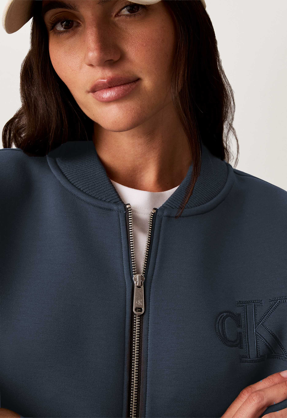 Calvin Klein Cropped Sporty Scuba Bomberjack