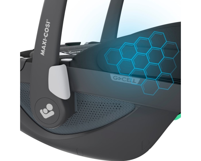 Pebble 360 0 - 15 M  40 - 83 cm  0 - 13 kg    Intuitive FlexiSpin-Drehung mit nur einer Hand |    Komfortable ClimaFlow-Temperaturregulierung |    Easy-in Gurtsystem |    G-CELL-Seitenaufpralltechnologie |