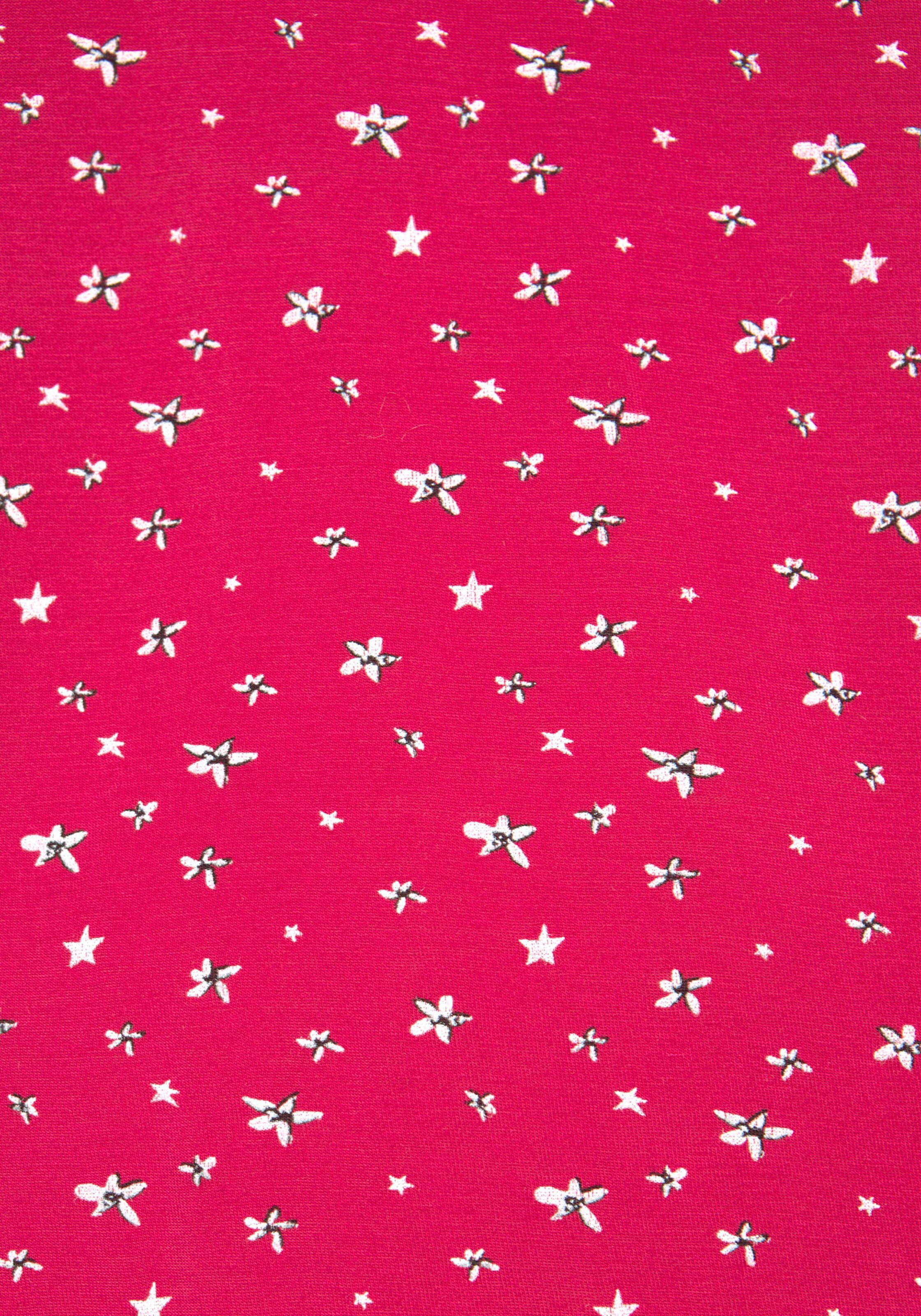 LASCANA Kurzarmshirt in pink, navy