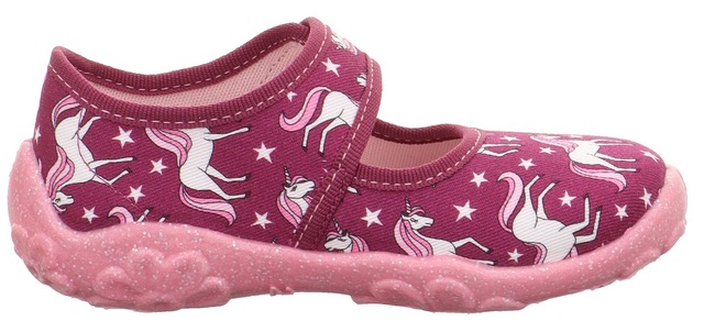Superfit Hausschuh »BONNY WMS: Mittel«  Kindergartenschuh mit Einhorn-Motiv, Grössenschablone zum Download