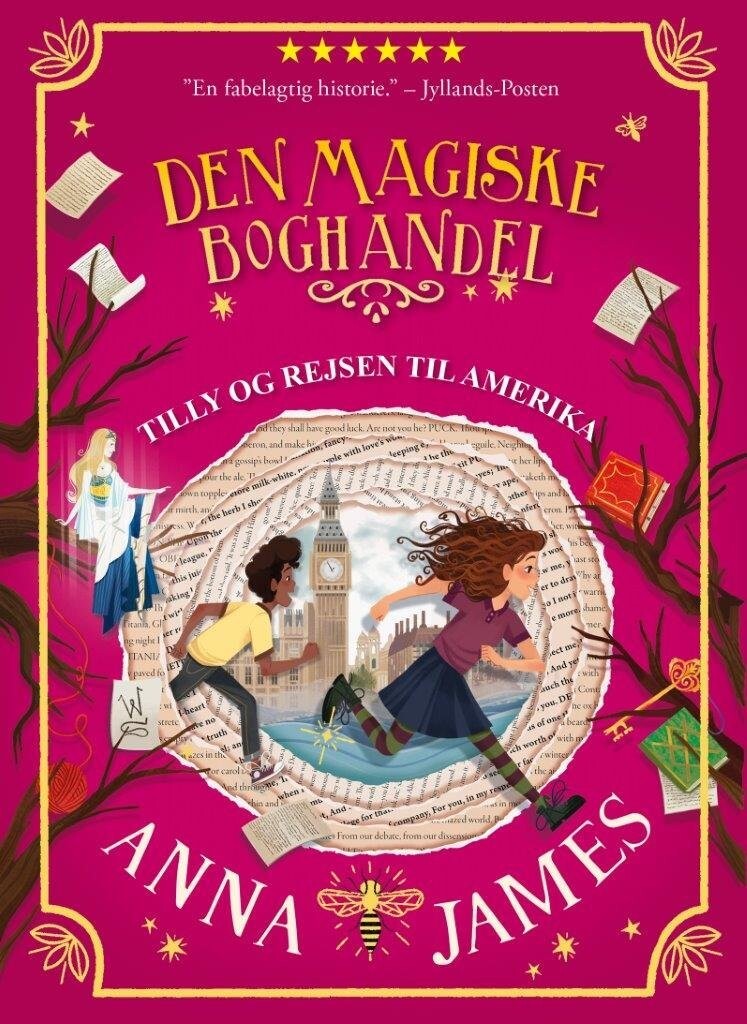 Tilly Og Rejsen Til Amerika - Den Magiske Boghandel 3 - Anna James - Bog