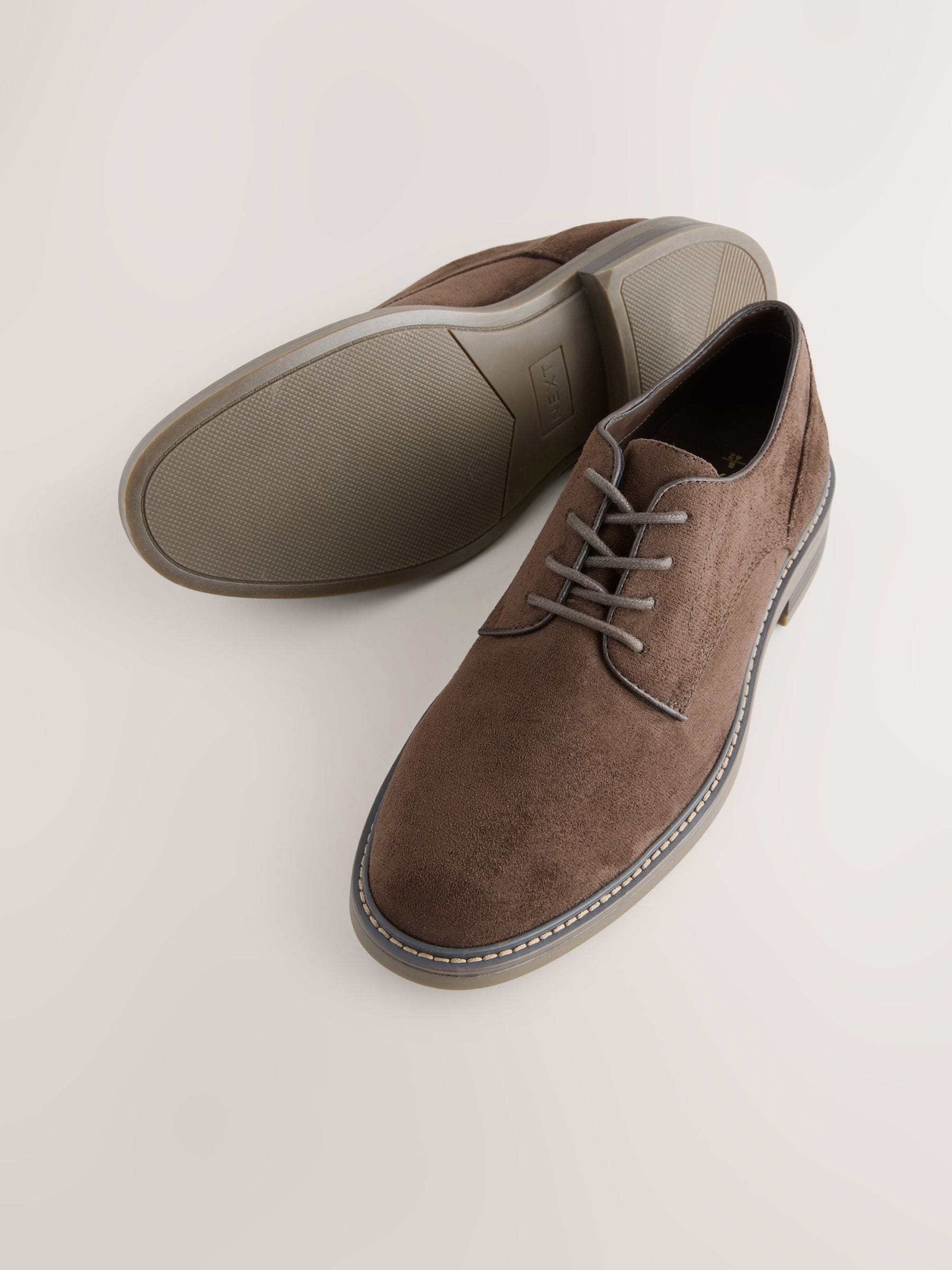Bruin - Suedette Derby schoenen