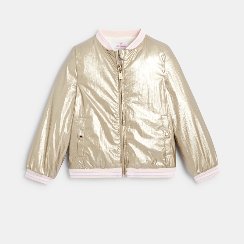 Veste dorée Lili Gaufrette jaune fille