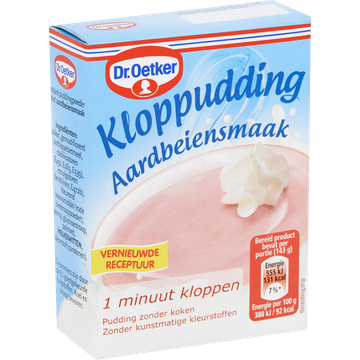 Dr. Oetker Kloppudding Aardbeien 74 g