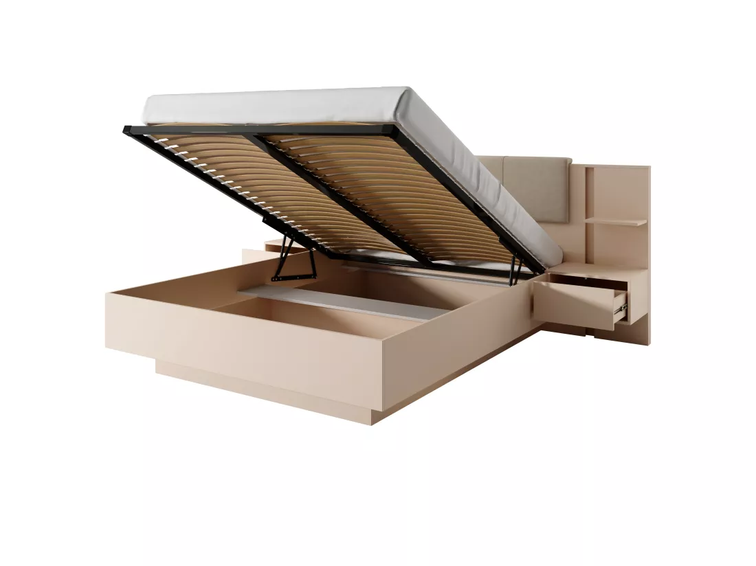 Lit escamotable DAST B 160x200 Rose