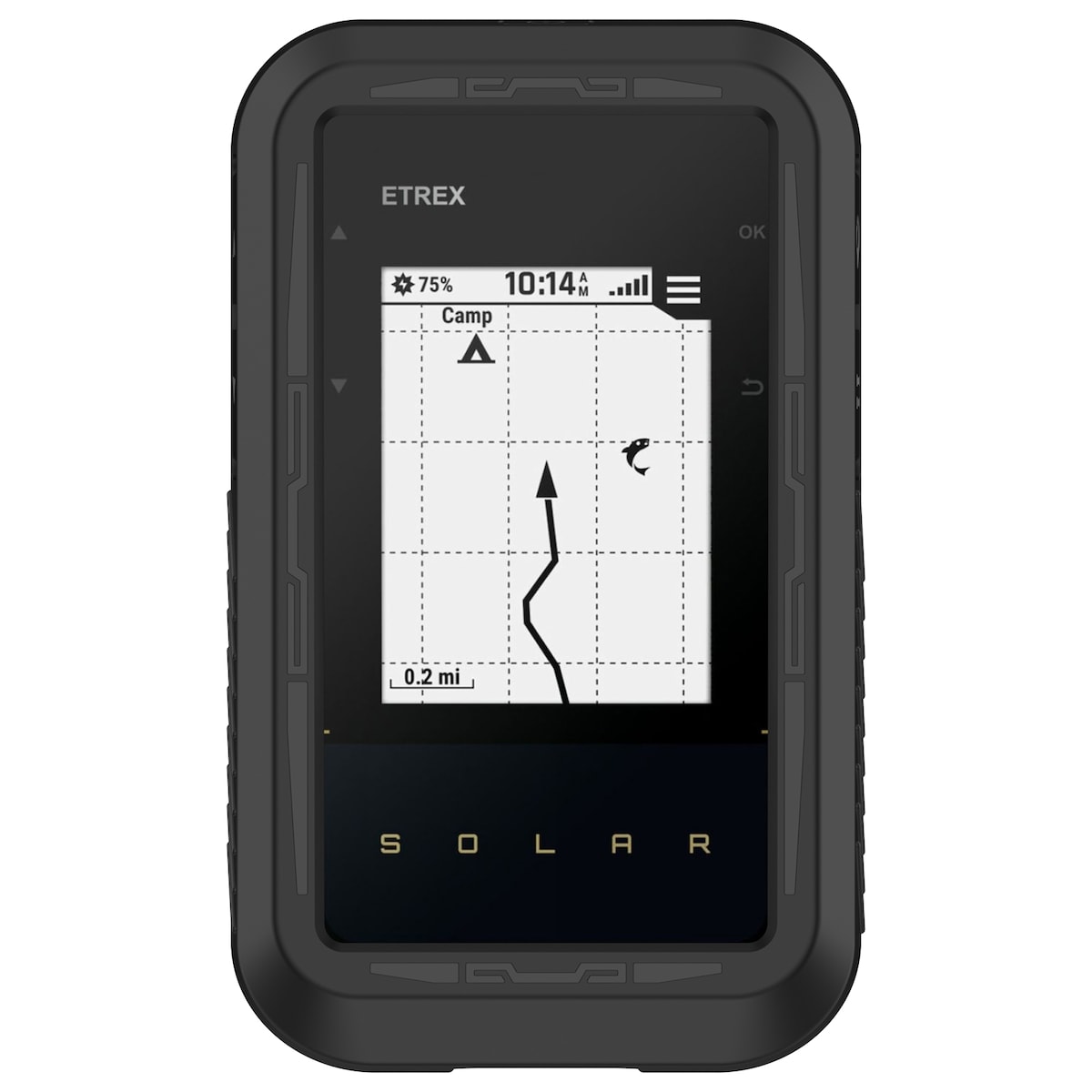 Mykt silikonetui til Garmin eTrex Solar Sort