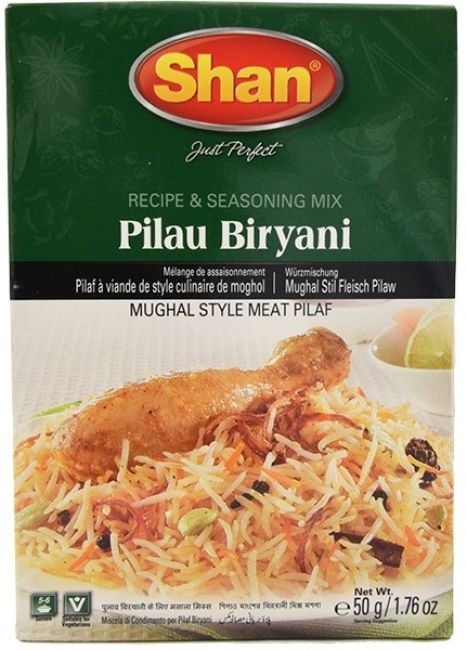 Shan Pilau Biryani Recept & Kruiden Mix 50g