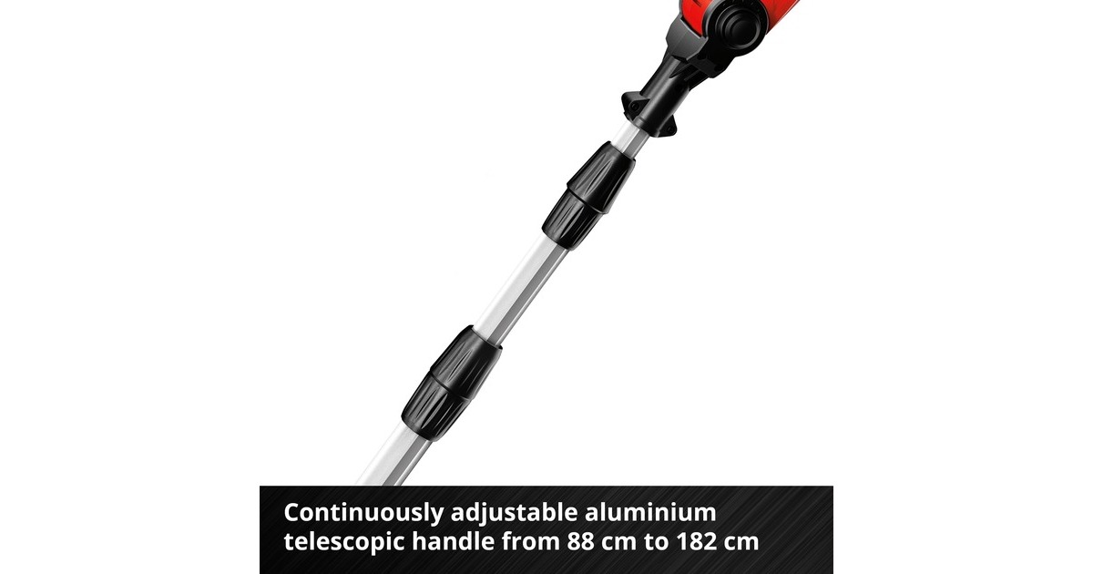 EINHELLAccu tuin-multitool GE-HC 18 Li T Solo stoksnoeizaag  (Rood, Accu en oplader niet inbegrepen)