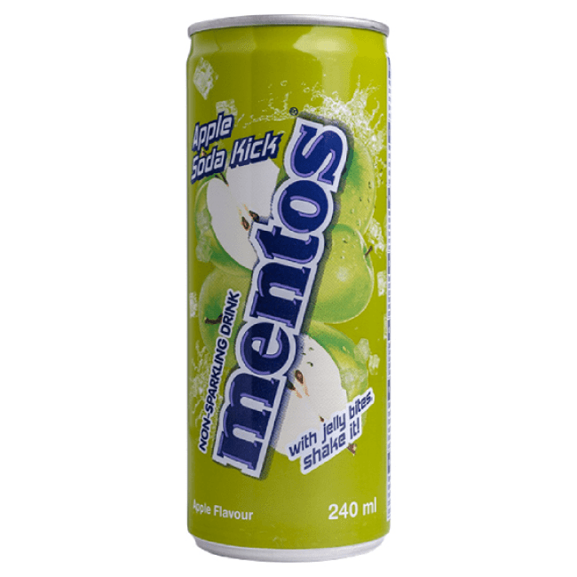 Mentos Niet-bruisende Drank Appel Soda Kick 240ml